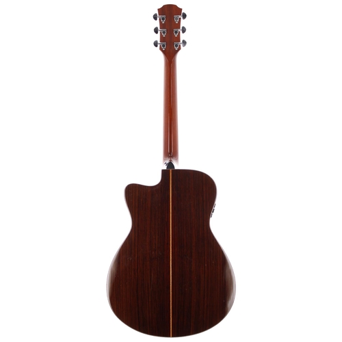 136 - 2021 Yamaha AC3R electro-acoustic guitar, made in China; Back and sides: Indian rosewood, light surf... 