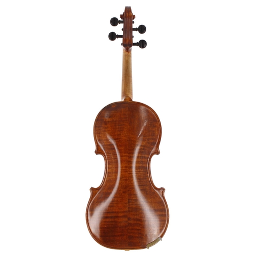 140 - C.F. Martin guitar interest - Rare violin made by John H. Deichman, Nazareth PA, 15th July 1914, num... 