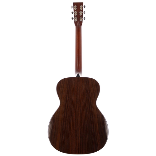 198 - 2012 Santa Cruz OM/PW acoustic guitar, made in USA; Back and sides: Indian rosewood; Top: upgraded E... 