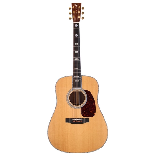 199 - 2015 C.F Martin D-45 acoustic guitar; Back and sides: Indian rosewood; Top: sitka spruce, a few mino... 