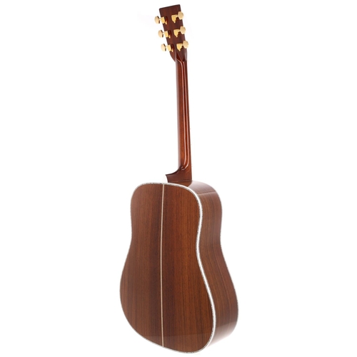 199 - 2015 C.F Martin D-45 acoustic guitar; Back and sides: Indian rosewood; Top: sitka spruce, a few mino... 