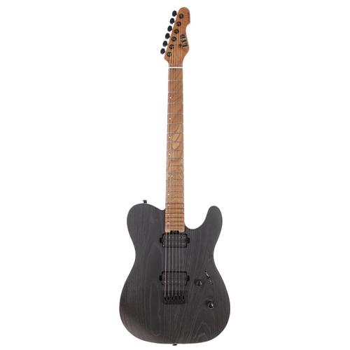 339 - 2021 LTD by ESP TE-1000 electric guitar, made in Korea; Body: black blast textured finish; Neck: roa... 