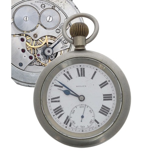 651 - Railway Interest - London North Eastern Railway (L.N.E.R.) nickel cased lever pocket watch, Dimier F... 