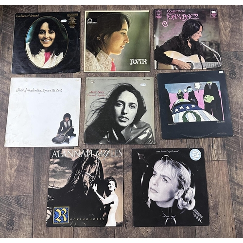 390 - Small selection of vinyl records relating to female artists including Joan Baez, Joan Armatrading, S... 