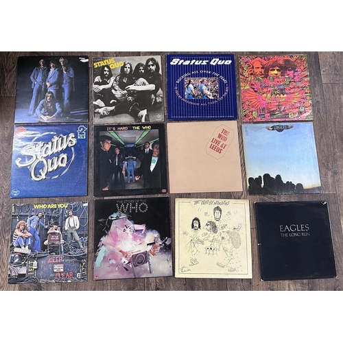 391 - Artists various - selection of vinyl records of classic bands including Status Quo, The Who, Cream, ... 