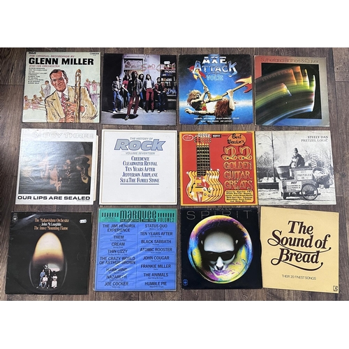 395 - Selection of various vinyl records of artists including Big Country, Argent, Mahavishnu Orchestra, B... 