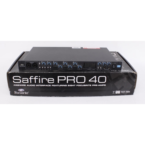 1258 - Focusrite Saffire Pro 40 firewire audio interface, boxed*Please note: Gardiner Houlgate do not guara... 