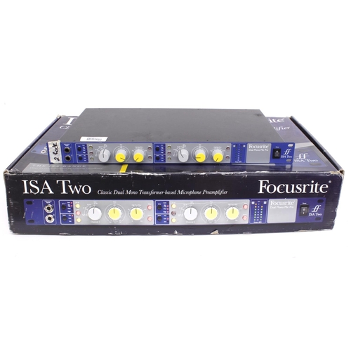 1259 - Focusrite ISA TWO dual mono mic pre rack unit, boxed*Please note: Gardiner Houlgate do not guarantee... 