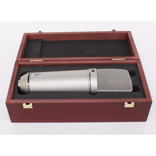 1263 - Neumann U87 Ai microphone, made in Germany, with original wooden case*Please note: Gardiner Houlgate... 