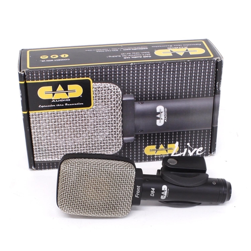 1274 - CAD Audio D84 large diaphragm cardioid condenser microphone, boxed*Please note: Gardiner Houlgate do... 