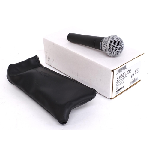 1298 - Shure SM58-LCE dynamic microphone, boxed*Please note: Gardiner Houlgate do not guarantee the full wo... 