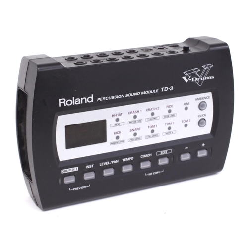 1299 - Roland V Drum TD-3 percussion sound module, with PSU*Please note: Gardiner Houlgate do not guarantee... 