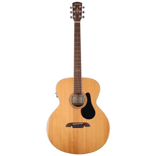 156 - 2015 Alvarez AVT60E electro-acoustic baritone guitar, made in China; Back and sides: mahogany; Top: ... 