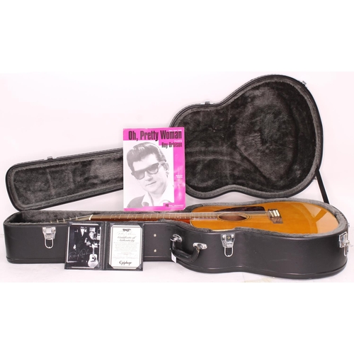 294 - 2009 Epiphone Roy Orbison Oh, Pretty Woman FT-112 Bard twelve string acoustic guitar; Back and sides... 