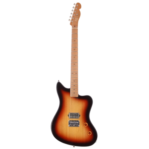 302 - 2023 PJD Guitars St John Apprentice electric guitar, made in England; Body: three-tone sunburst nitr... 