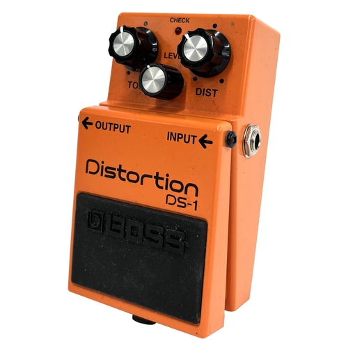 1029 - Boss DS-1 Distortion guitar pedal (Velcro pad to base plate)*Please note: Gardiner Houlgate do not g... 