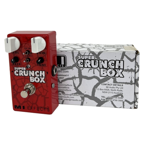 917 - MI Effects Super Crunch Box guitar pedal, boxed*Please note: Gardiner Houlgate do not guarantee the ... 