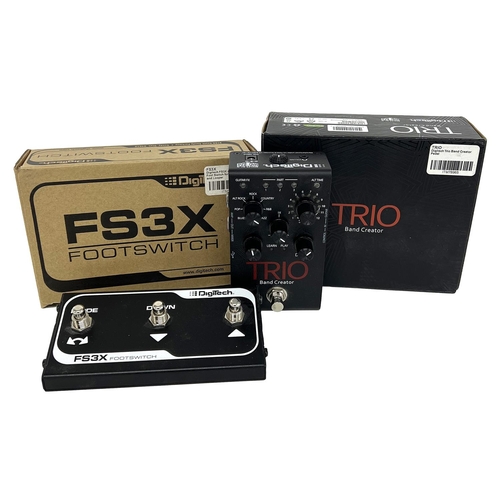 918 - DigiTech Trio Band Creator guitar pedal, boxed; together with FS3X footswitch, also boxed (2)*Please... 