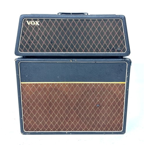 357 - Deirdre Cartwright - 1964 Vox AC30 Super Twin sloped side guitar amplifier head, made in England, se... 
