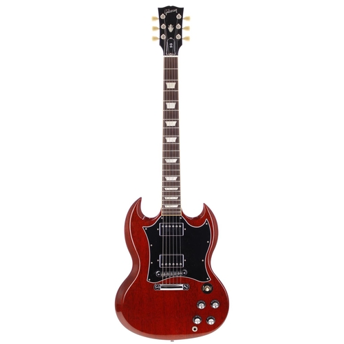 358 - Ricky Gardiner - Studio used 2007 Gibson SG Standard electric guitar, made in USA; Body: cherry red ... 