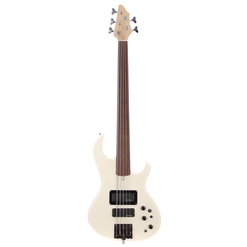 364 - Ricky Gardiner - modified 1987 Aria Pro II fretless five string bass guitar; Body: original Aria Pro... 