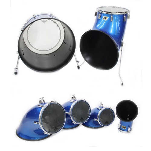 370 - Michael Giles (King Crimson) - Studio used North Nexus six piece drum kit with metallic blue shells,... 