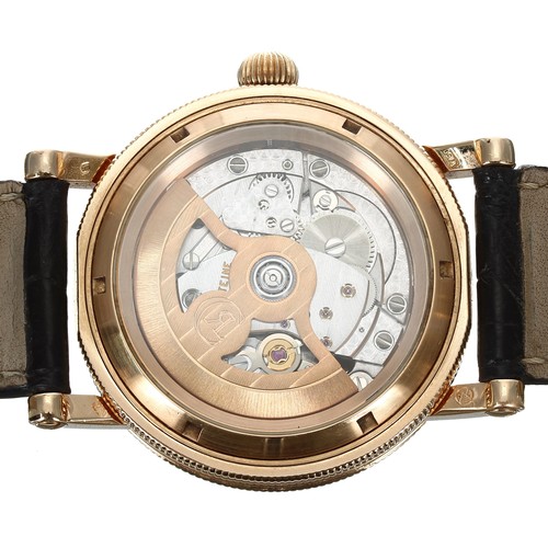 62 - Chronoswiss Delphis 18ct rose gold gentleman's wristwatch, reference no. CH 1421 R, serial no. 9 00x... 