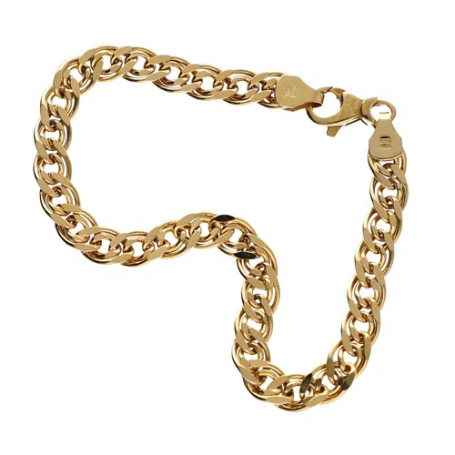 136 - 18ct yellow gold bracelet, 7.4gm, 7.5