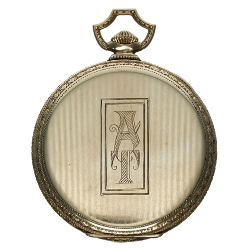 870 - South Bend Watch Co. gold plated lever dress pocket watch, circa 1924, signed 429 19 jewel adjusted ... 