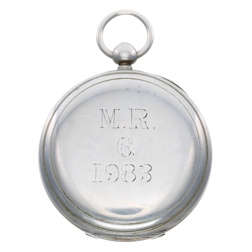 874 - Railway Interest - American Waltham 'W'm Ellery' Midland Railway nickel cased lever pocket watch, ci... 