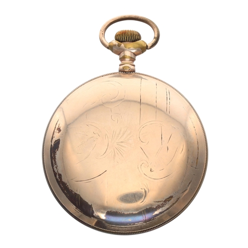 886 - American Waltham 'P.S. Bartlett' gold plated lever pocket watch, circa 1904, signed 17 jewel adjuste... 