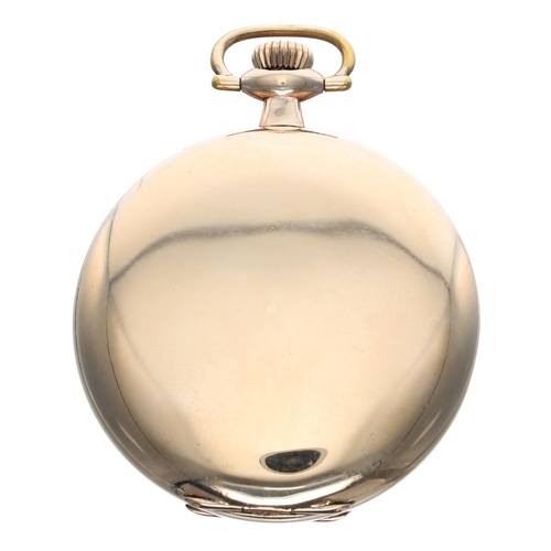 854 - Burlington Watch Co. gold plated lever hunter pocket watch, circa 1920, signed 21 jewel adjusted to ... 