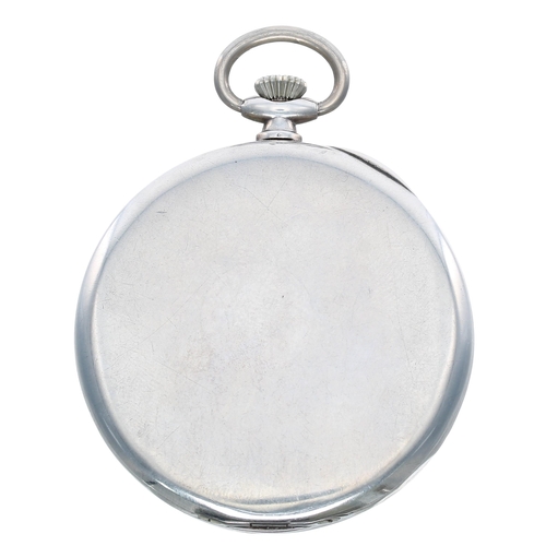 937 - Zenith silver (0.935) lever dress pocket watch, signed gilt movement, no. 2567768, with compensated ... 