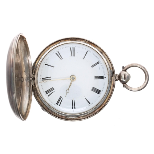 974 - Parkinson & Frodsham, London - 19th century silver verge hunter pocket watch, signed fusee movem... 