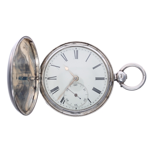 1023 - J.Charlton, Woolwich - William IV silver fusee lever hunter pocket watch, London 1831, signed moveme... 