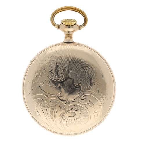 884 - Burlington Watch Co. 'Burlington Special' gold plated lever set pocket watch, circa 1912, signed 19 ... 