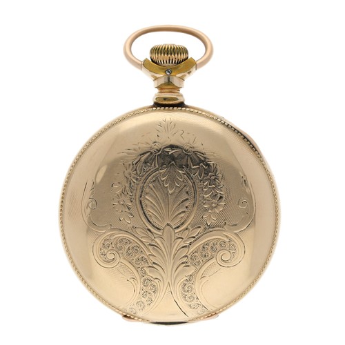 873 - Hampden Watch Co. lever set gold plated hunter pocket watch, circa 1899, signed 17 jewel movement, n... 