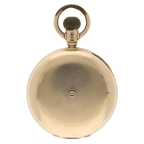 903 - Elgin National Watch Co. centre seconds gold plated lever set hunter pocket watch, circa 1881, signe... 