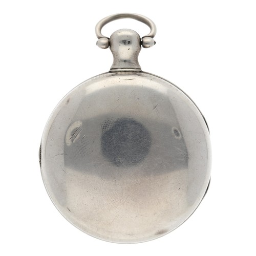 928 - Barwise, London - early 19th century English silver duplex pocket watch, London 1814, signed fusee m... 