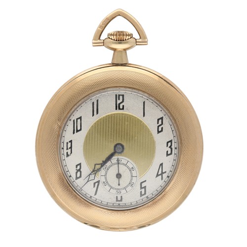 984 - Sapho - Swiss 9ct dress pocket watch, import hallmarks London 1926, signed 15 jewel movement, the di... 