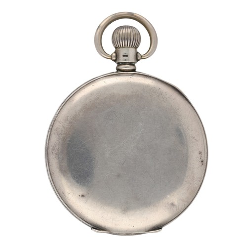 985 -  J.W. Benson - silver lever half hunter pocket watch, Birmingham 1928, signed 17 jewel movement, hin... 