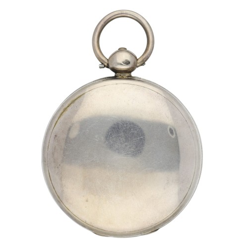 1002 - Jn’o Adams, Paisley - early 19th century silver fusee lever pocket watch, Birmingham 1820, signed mo... 