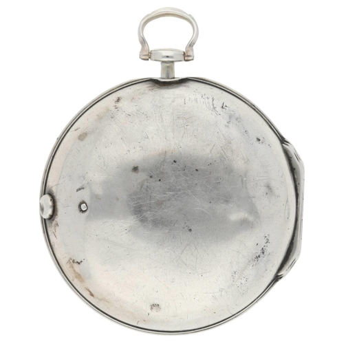 13 - Thomas Atherton, Liverpool - George III English silver pair cased verge pocket watch, London 1779, t... 