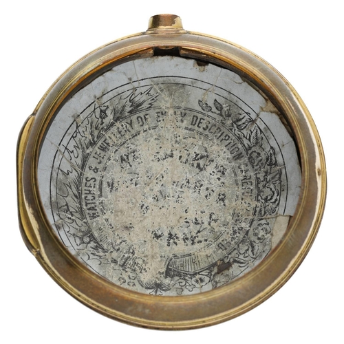 70 - Pistor, Leadenhall Street - late 18th century English 'Doctors' gilt metal verge pocket watch, signe... 