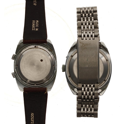 357 - Sekonda automatic gentleman's wristwatch, silvered dial with dot hour markers, outer minute markers ... 