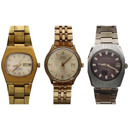 359 - Three automatic gentleman's wristwatches to include Sekonda, Camy and Imada (3)