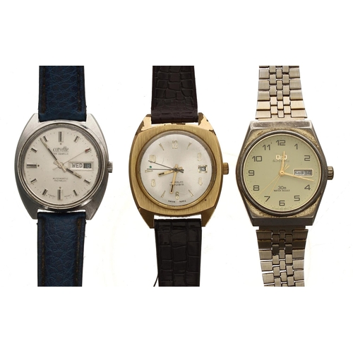 362 - Three automatic gentleman's wristwatches to include Corvette and Q&Q (3)