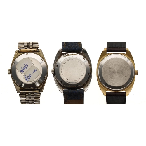 362 - Three automatic gentleman's wristwatches to include Corvette and Q&Q (3)