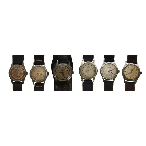 364 - Six gentleman's wristwatches to include Buren Grand-Prix, Arta, Ocle, Astin automatic, Bravingtons W... 