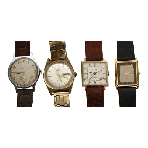 366 - Four gentleman's wristwatches to include Buler, Sekonda, Accurist Quartz (4)